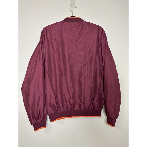 Virginia Tech Hokies Pullover Windbreaker Jacket Men's Size Medium Red Oak VTG - Picture 3 of 10